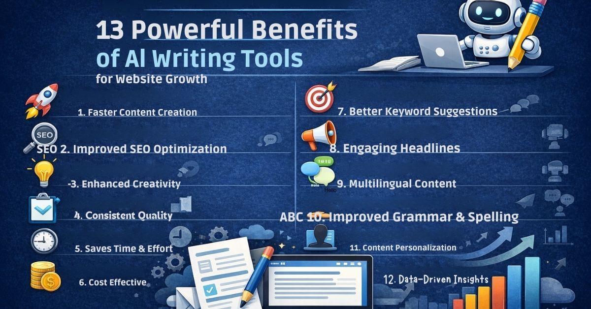 13 Powerful Benefits of AI Writing Tools for Website Growth